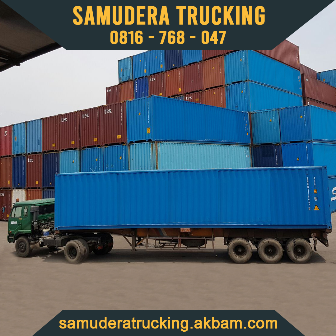 0816768047 Samudera Trucking Alamat Perusahaan Jasa Pengiriman Ekspedisi Kargo Truck Container 20 40 feet Harga Murah Terpercaya Armada Wing Box Fuso Tronton Trailer CDD Standar CDD Long Truck Dobel